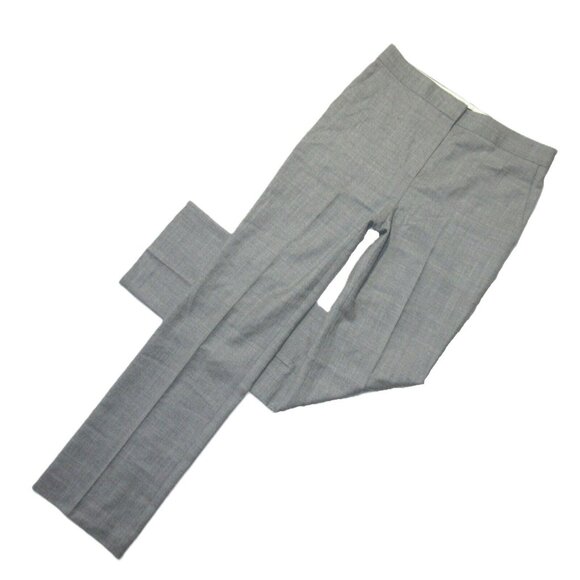 NWT Theory Slim Straight Pant in New Light Heather Sleek Flannel Wool Pants 2 - Picture 1 of 5